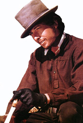 [Bob Dylan as 
Alias in Pat Garrett and Billy the Kid.]