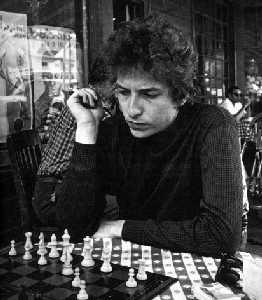 [Probably in the Cafe Espresso in Woodstock, Dylan contemplates White's offense]